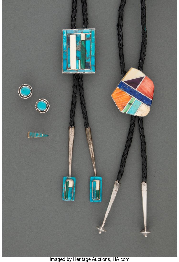 Four Southwest Jewelry Items   including two bol (1 of 3)