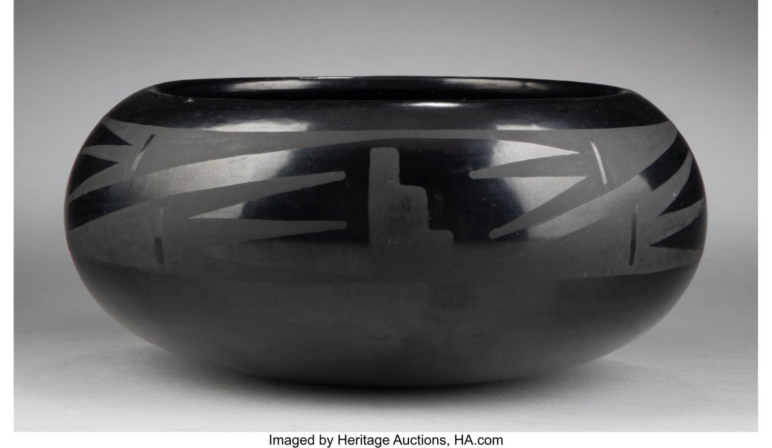 A San Ildefonso Blackware Bowl   Maria and Julia (1 of 4)