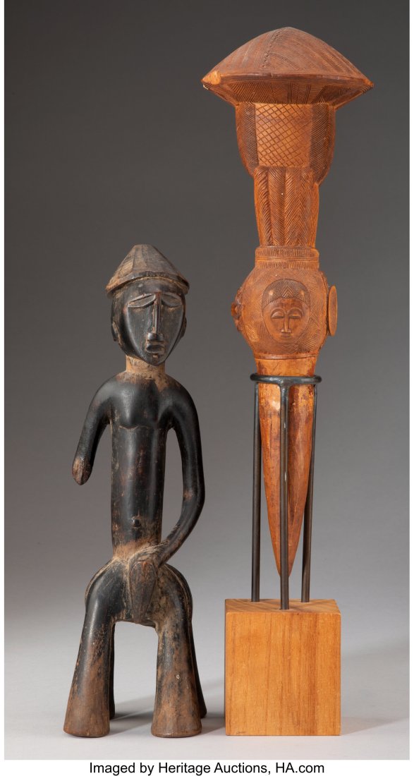 Two West African Items   including a Senufo eque (1 of 4)