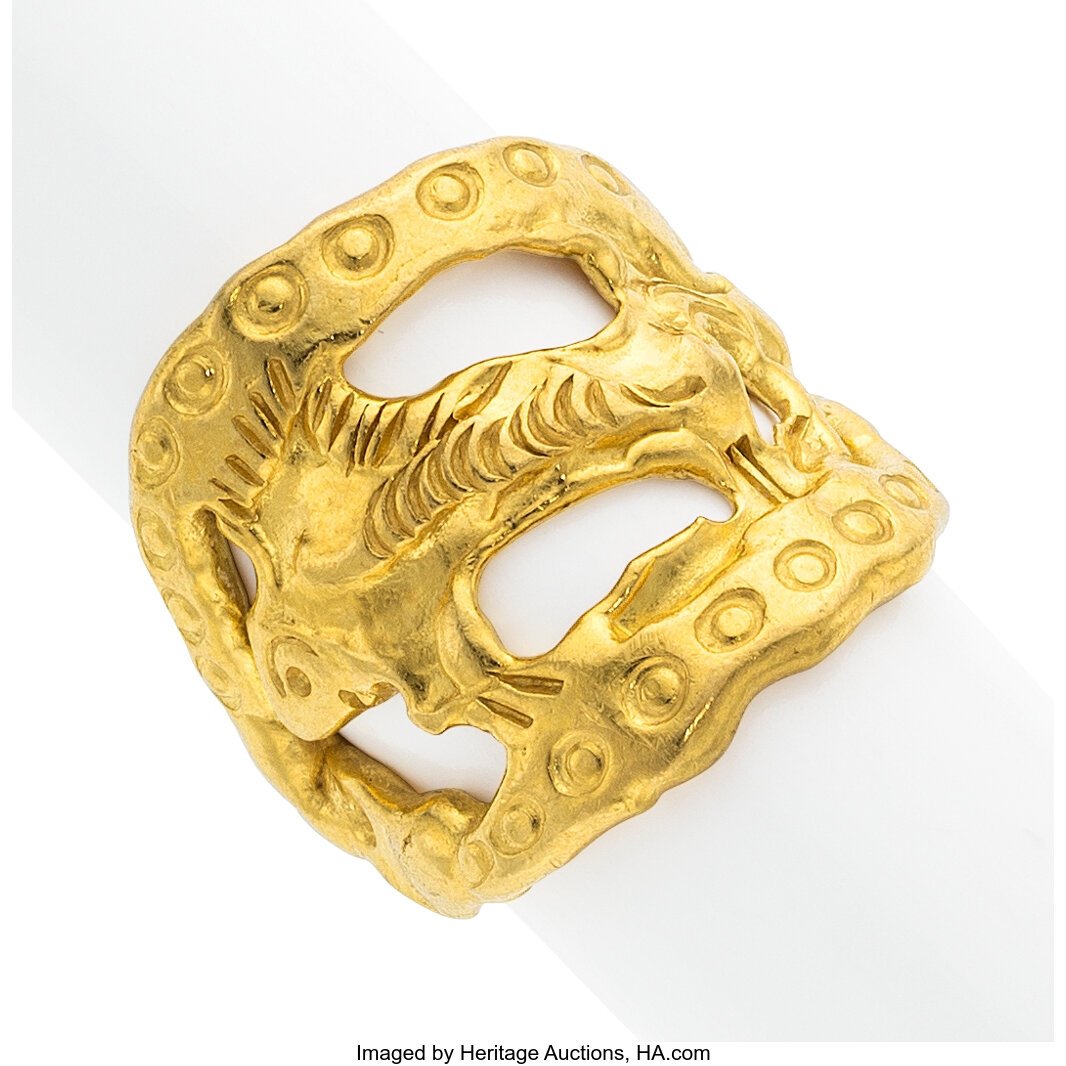 Jean Mahie Gold Ring  Metal: 22k gold Marked: fo (1 of 1)