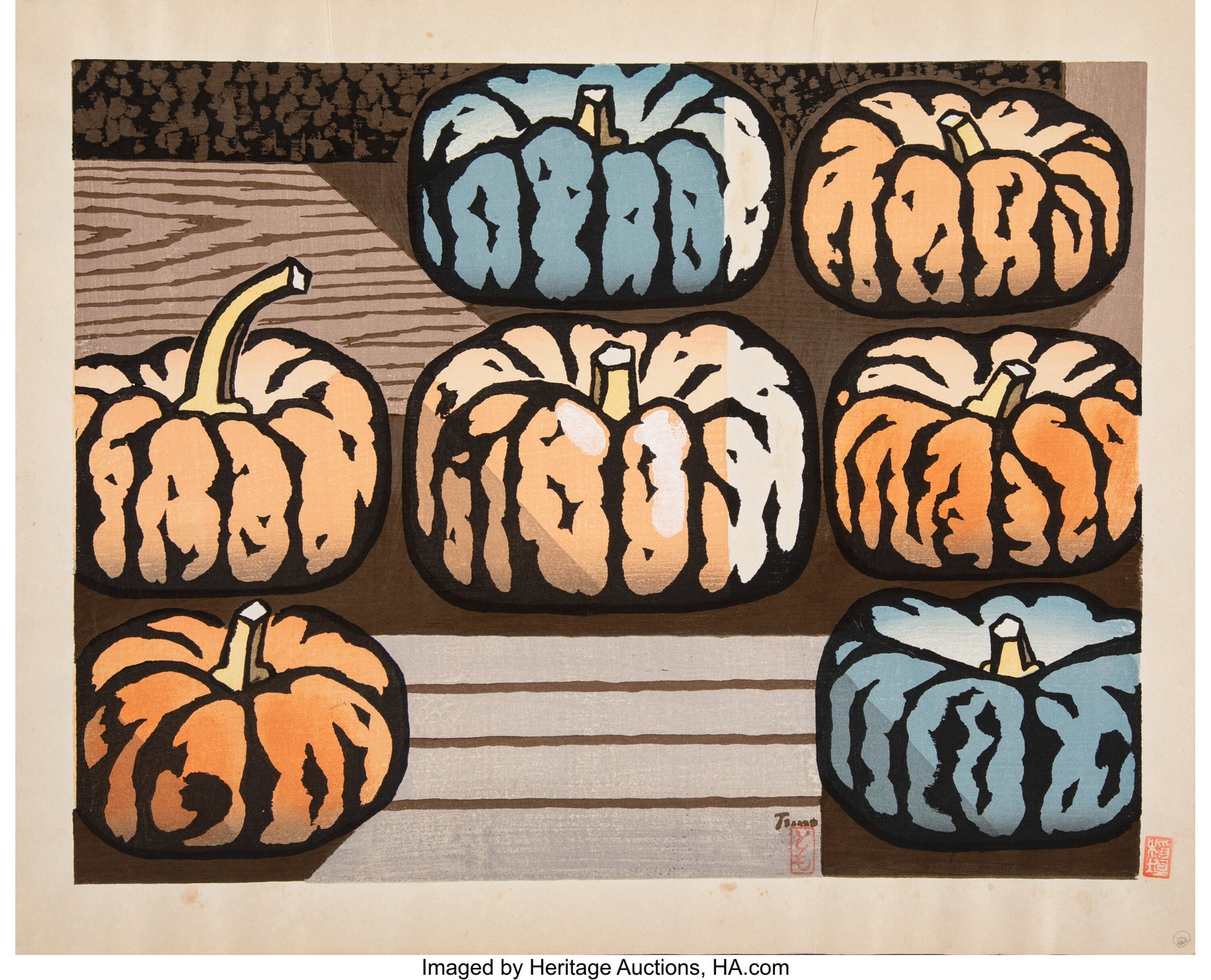 Inagaki Tomoo (Japanese, 1902-1980) Twelve Print: Inagaki Tomoo (Japanese, 1902-1980) Twelve Prints, 1955-1975 Woodblock on paper 25 x 18-1/2 inches (63.5 x 47.0 cm) (largest sheet) Property