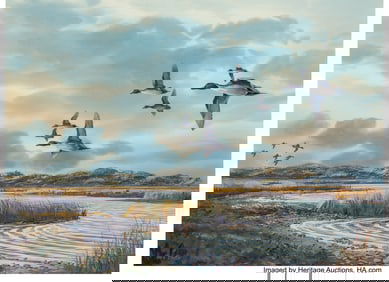 75106&colon; Herb Booth &lpar;American&comma; b&period; 1942&rpar; In Flight Waterco