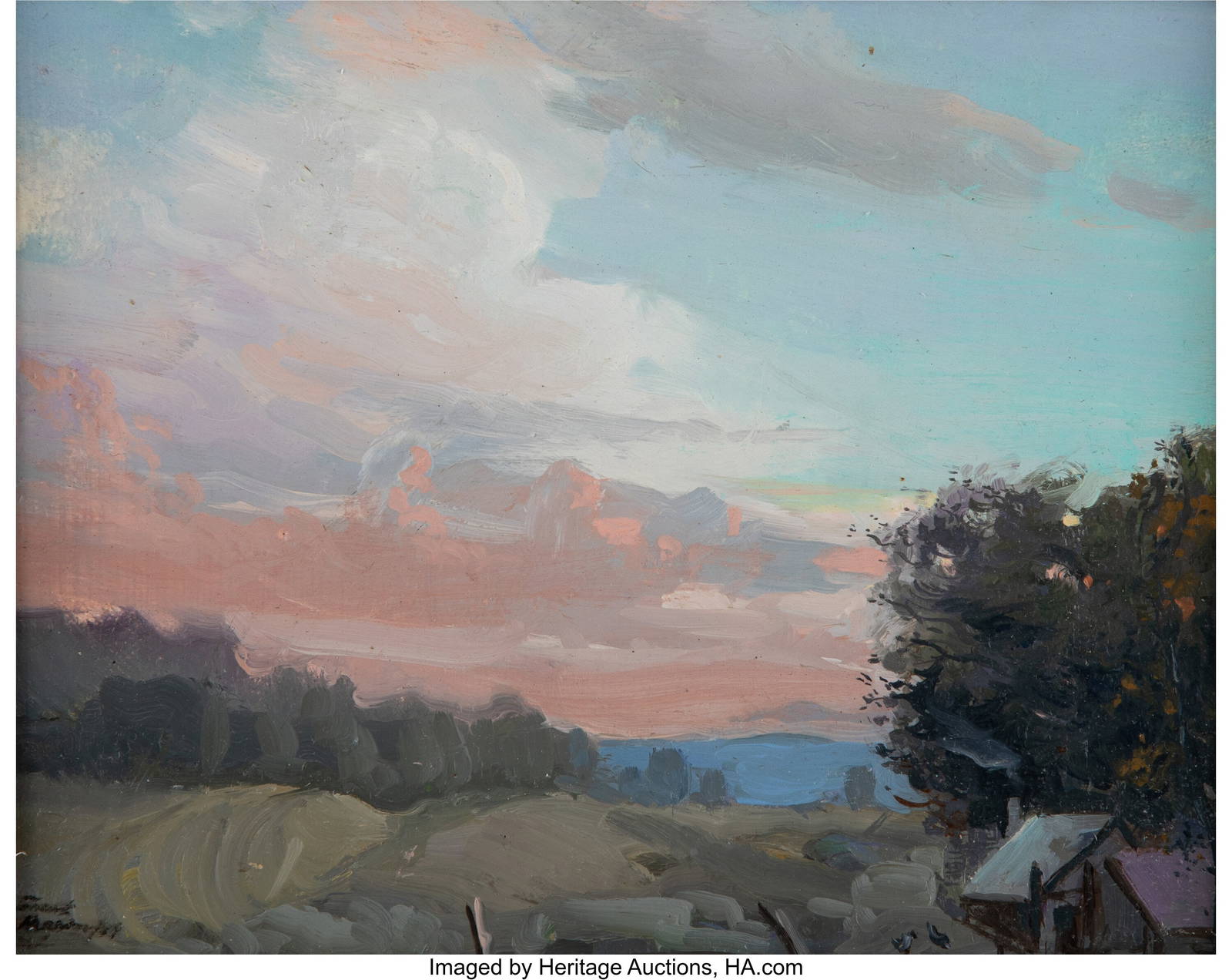 27162 Frank Herbert Mason (american, 19212009) Landsc Auction