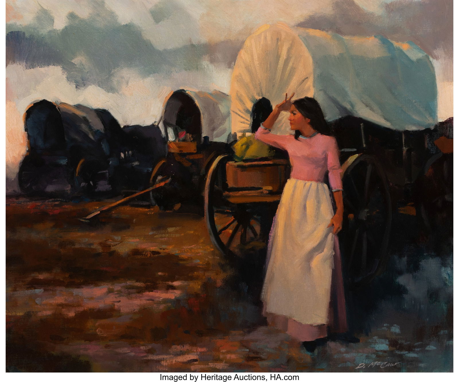 Dan McCaw (American, b. 1942) Frontier Days Oil (1 of 2)