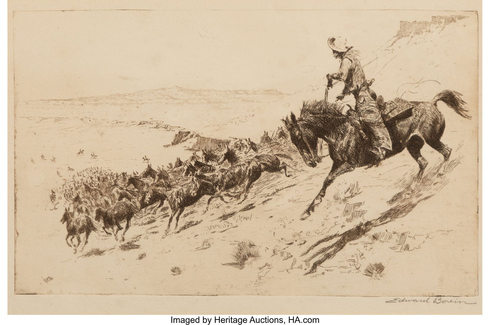 Edward Borein (American, 1873-1945) Group of Fiv (1 of 10)