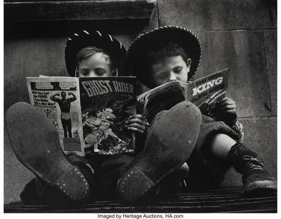 Benn Mitchell (American, b. 1926) Ghost Rider &: Benn Mitchell (American, b. 1926) Ghost Rider & King, 1951 Gelatin silver print 11 x 14 inches (27.9 x 35.6 cm) (image/sheet) Sig