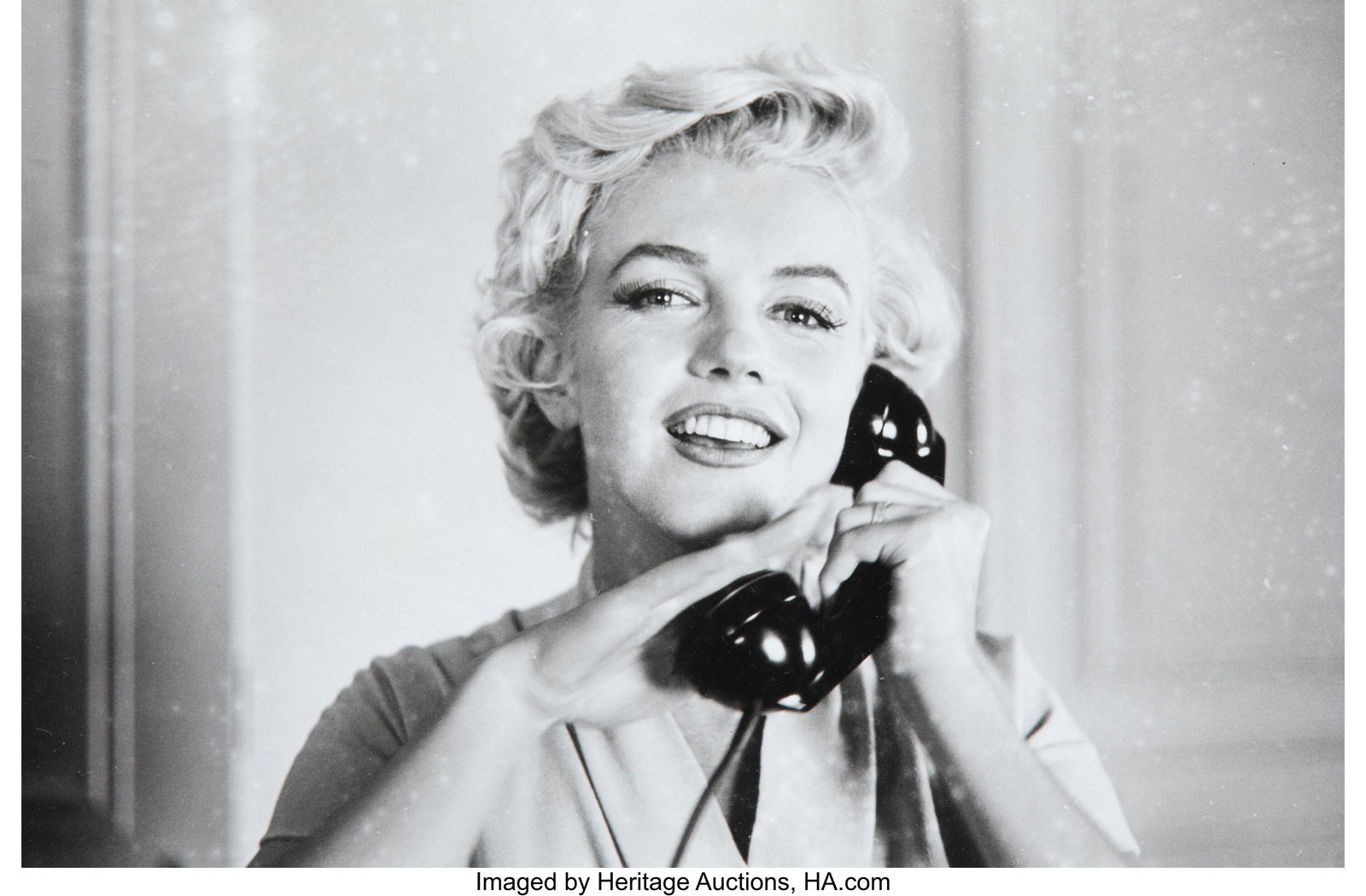 Sam Shaw (American, 1912-1999) Marilyn on the Te: Sam Shaw (American, 1912-1999) Marilyn on the Telephone, 1957 Gelatin silver print, printed later 6-1/4 x 9-1/2 inches (15.9 x 24.1 cm) &lpa