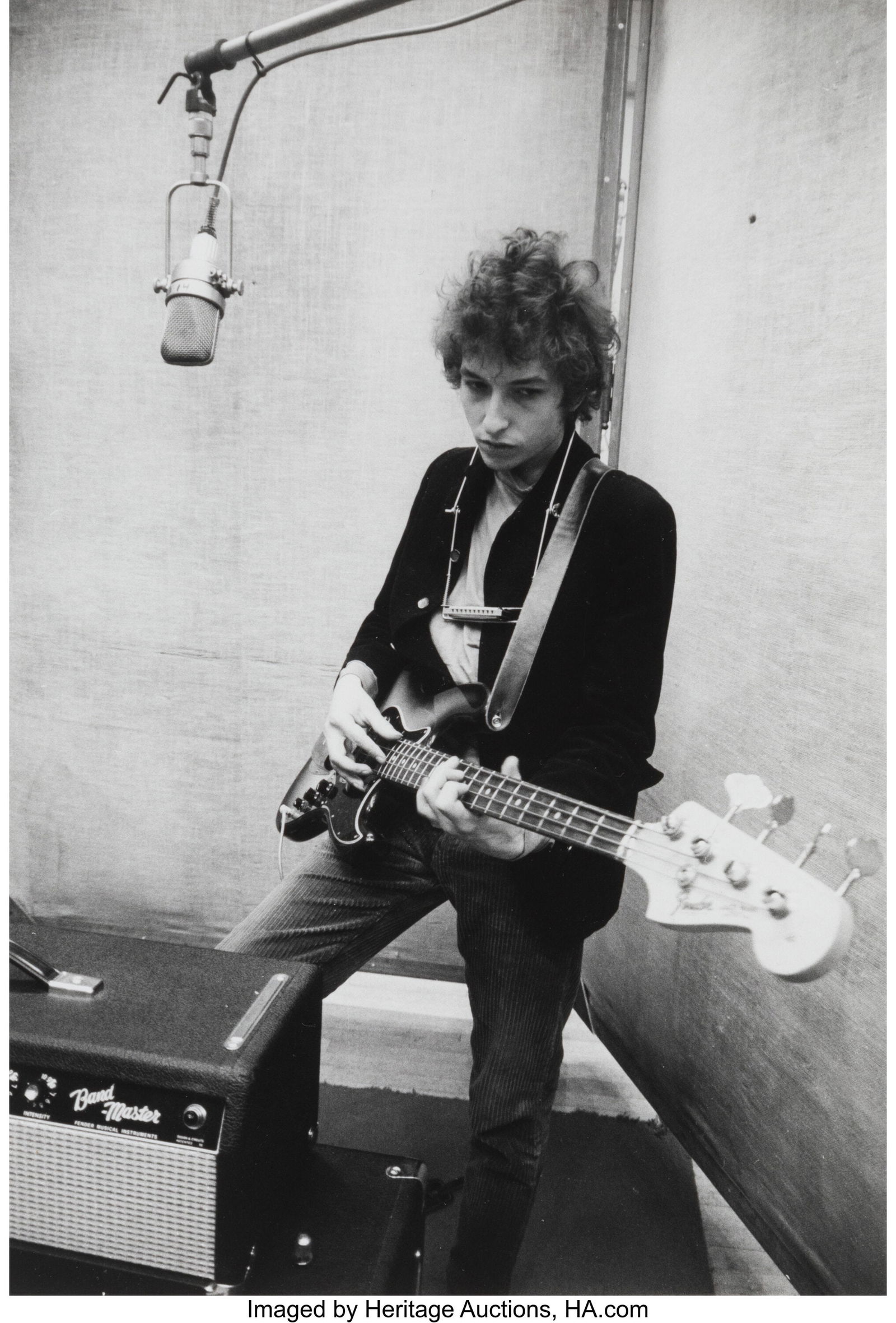 Don Hunstein (American, 1928-2017) Group of 3 ph: Don Hunstein (American, 1928-2017) Group of 3 photographs of Bob Dylan, circa 1960s Gelatin silver prints, ferrotyped 10 x 8 inches (25.4 x 20.3 cm)