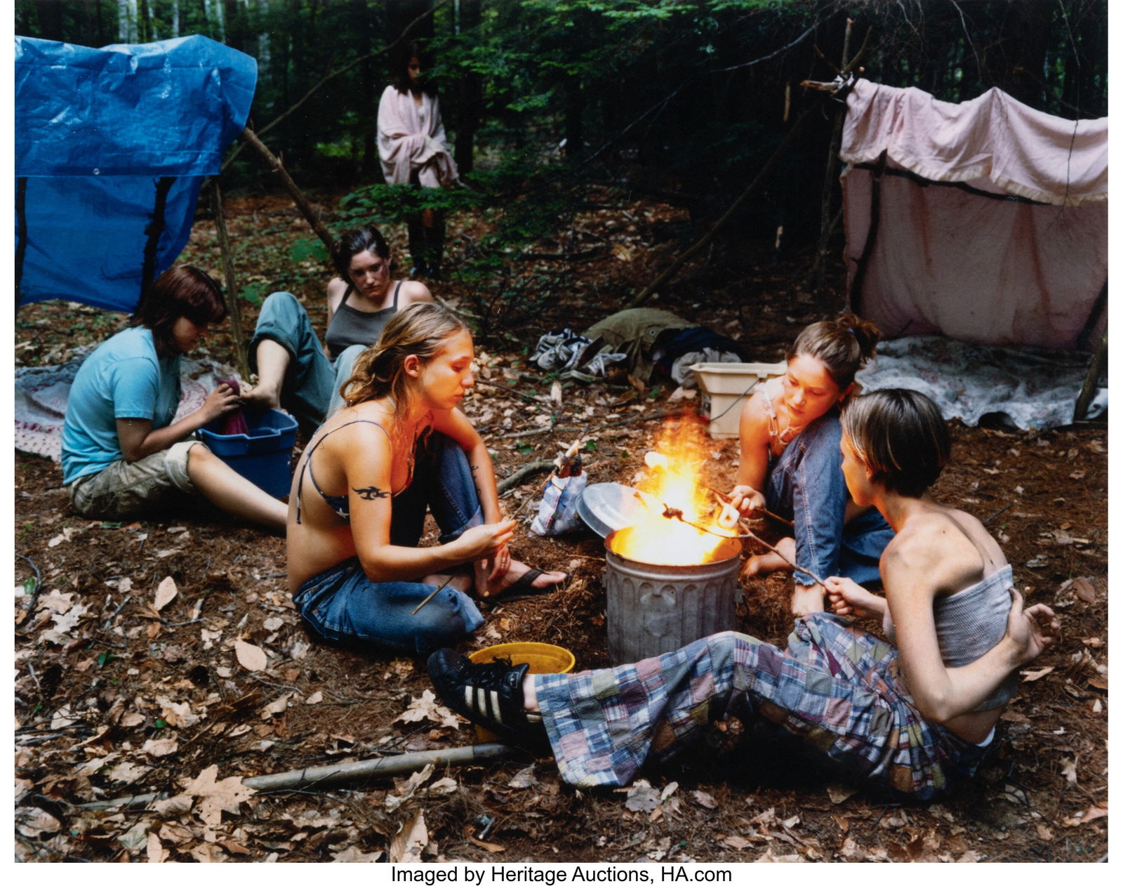 Justine Kurland (American, 1969) Puppy Love Fire: Justine Kurland (American, 1969) Puppy Love Fire, 1999 Dye coupler print 7 x 9 inches (17.8 x 22.9 cm) (image) Signed and editioned 22/100 i