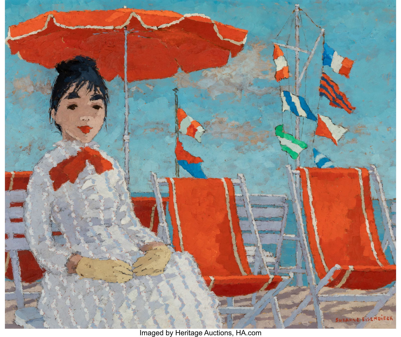 Suzanne Eisendieck (German, 1908-1998) The Red U (1 of 3)