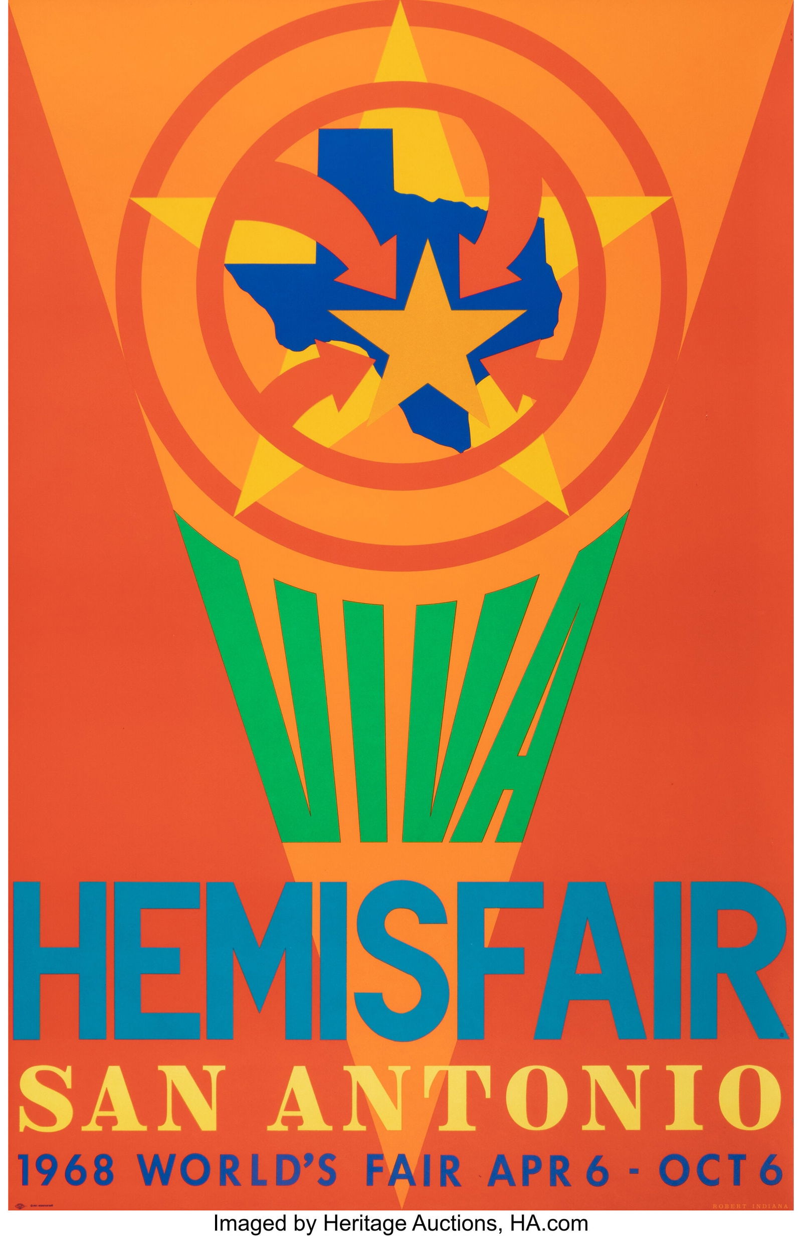 Robert Indiana (American, 1928-2018) Hemisfair, (1 of 1)