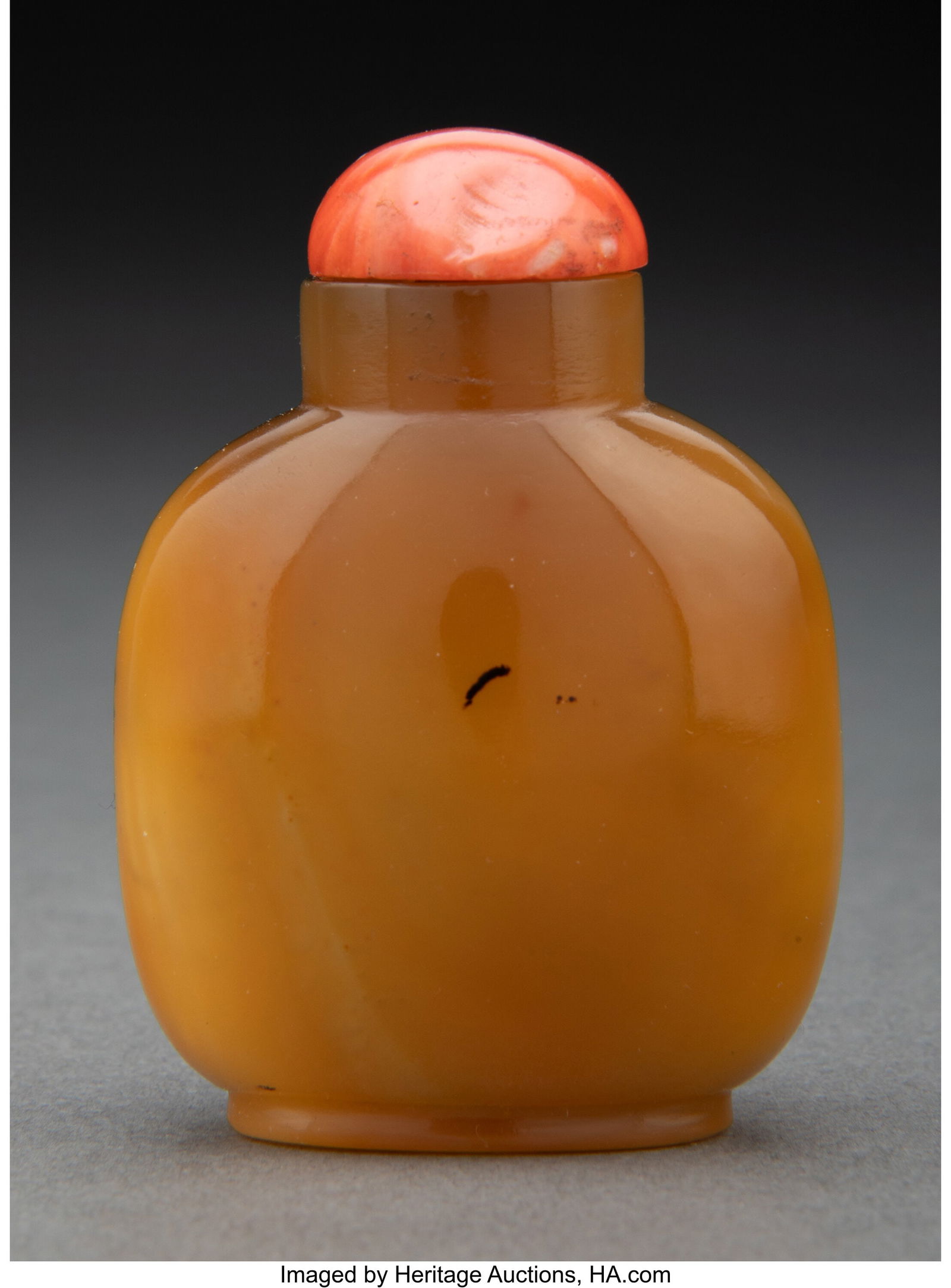 A Chinese Agate Snuff Bottle 2-1/2 x 1-3/4 x 1 i (1 of 3)