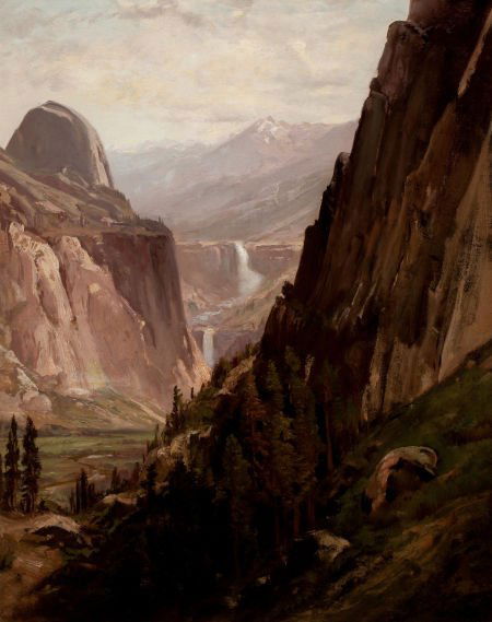 WILLIAM KEITH (American, 1839-1911) Yosemite Oil: WILLIAM KEITH (American, 1839-1911)YosemiteOil on canvas34-1/2 x 27 inc