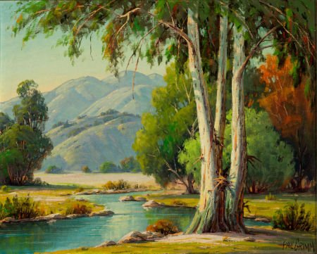 PAUL GRIMM (American, 1891-1974) Restful Retreat: PAUL GRIMM (American, 1891-1974)Restful Retreat, 1951Oil on artists' board<