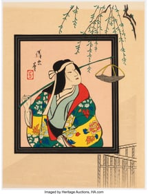 61061&colon; Torii Kiyotada IV &lpar;Japanese &comma; 1875-1941&rpar; The Eig