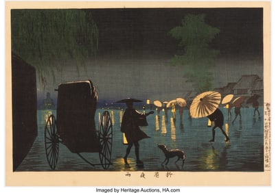 61119&colon; Kobayashi Kiyochika &lpar;Japanese&comma; 1847-1915&rpar; Night 