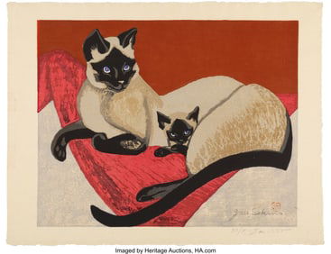 61184&colon; Sekino Jun'ichir&omacr; &lpar;Japanese&comma; 1914-1988&rpar; Siamese