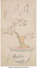 61026&colon; Katsushika Hokusai &lpar;Japanese&comma; 1760-1849&rpar; Bonsai 