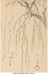 61027&colon; Kubo Shunman &lpar;Japanese&comma; 1757-1820&rpar; Willow Tree&comma; 