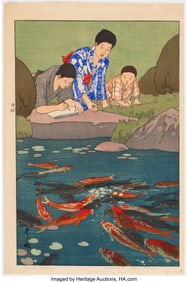 61133&colon; Yoshida Hiroshi &lpar;Japanese&comma; 1876-1950&rpar; Hundred Fl