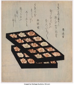 61031&colon; Japanese School &lpar;19th Century&rpar; Two Specimen Tray
