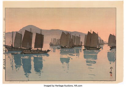 61138&colon; Yoshida Hiroshi &lpar;Japanese&comma; 1876-1950&rpar; New Moon &lpar;