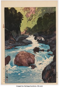 61140&colon; Yoshida Hiroshi &lpar;Japanese&comma; 1876-1950&rpar; Kurobe Riv