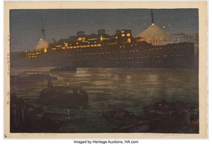 61143&colon; Yoshida Hiroshi &lpar;Japanese&comma; 1876-1950&rpar; Night in t