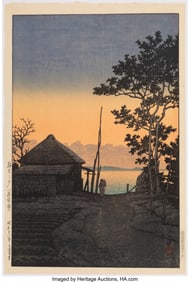 61149&colon; Kawase Hasui &lpar;Japanese&comma; 1883-1957&rpar; Dusk at As&omacr;&comma;