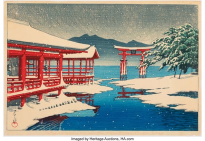 61156&colon; Kawase Hasui &lpar;Japanese&comma; 1883-1957&rpar; The Miyajima 