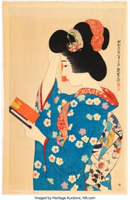 61091&colon; It&omacr; Shinsui &lpar;Japanese&comma; 1898-1972&rpar; Hand Mirror &lpar;