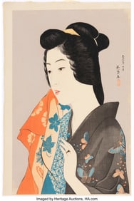 61092&colon; Hashiguchi Goy&omacr; &lpar;Japanese&comma; 1880-1921&rpar; Woman wit