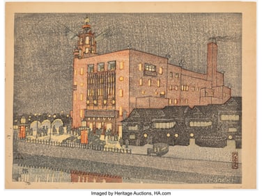 61163&colon; Oda Kazuma &lpar;Japanese&comma; 1882-1956&rpar; Movie Theatre &lpar;