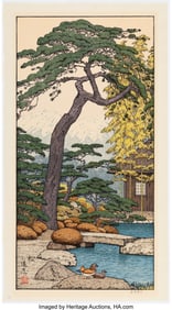 61164&colon; Yoshida T&omacr;shi &lpar;Japanese&comma; 1911-1995&rpar; Pine&comma; Bambo