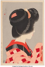 61101&colon; Yamakawa Shuh&omacr; &lpar;Japanese&comma; 1898-1944&rpar; Red Collar