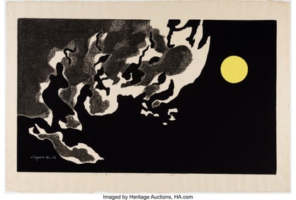 61167&colon; Sait&omacr; Kiyoshi &lpar;Japanese&comma; 1907-1997&rpar; Moon and Cl