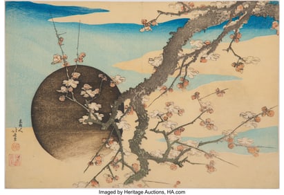 61108&colon; Katsushika Hokusai &lpar;Japanese&comma; 1760-1849&rpar; Plum Bl