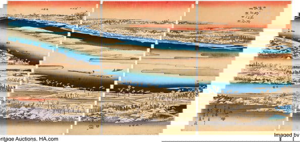 61110&colon; Utagawa Hiroshige I &lpar;Japanese&comma; 1797-1858&rpar; Panora