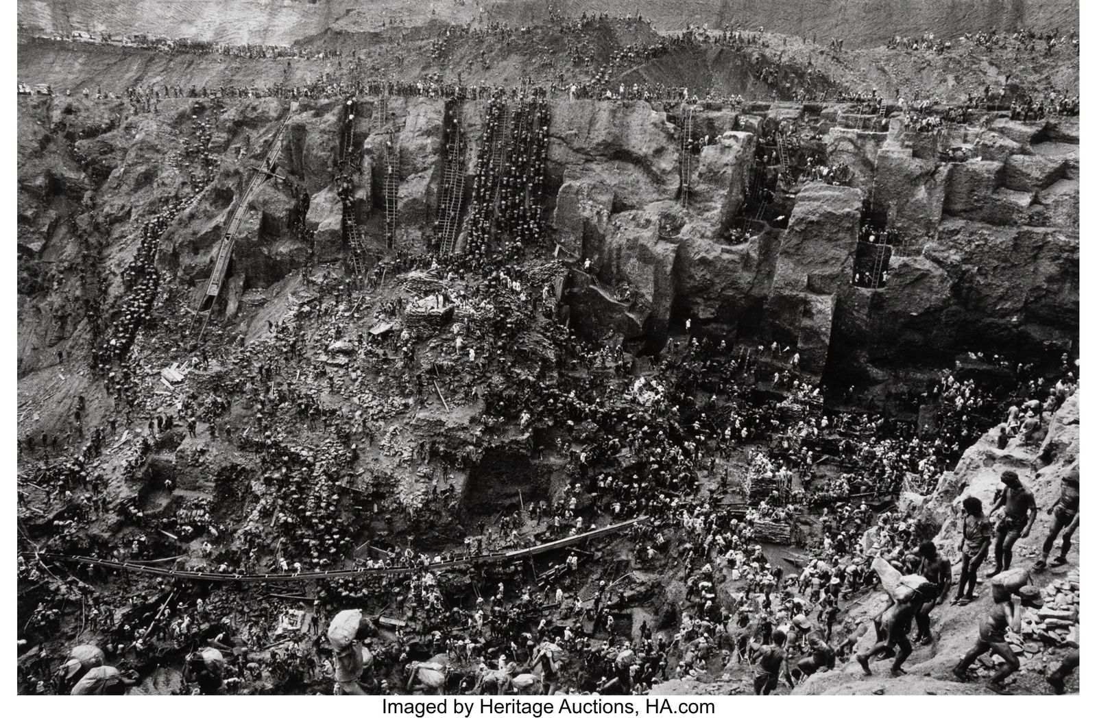 Sebastiao Salgado (Brazilian, b. 1944) Cast of T: Sebastiao Salgado (Brazilian, b. 1944) Cast of Thousands, Serra Pelada, in the Gold Mine of Pará, Brazil, 1986 Gelatin silver print, printed
