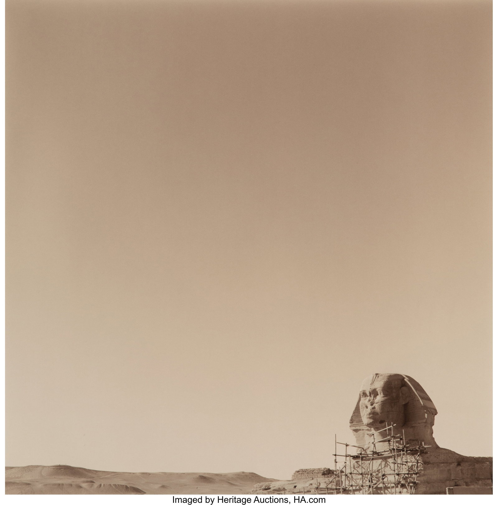 Lynn Davis (American, b. 1944) Sphinx, Memphis,: Lynn Davis (American, b. 1944) Sphinx, Memphis, Egypt, 1997 Tone gelatin print, printed 1999 28 x 28 inches (71.1 x 71.1 cm) &lpa