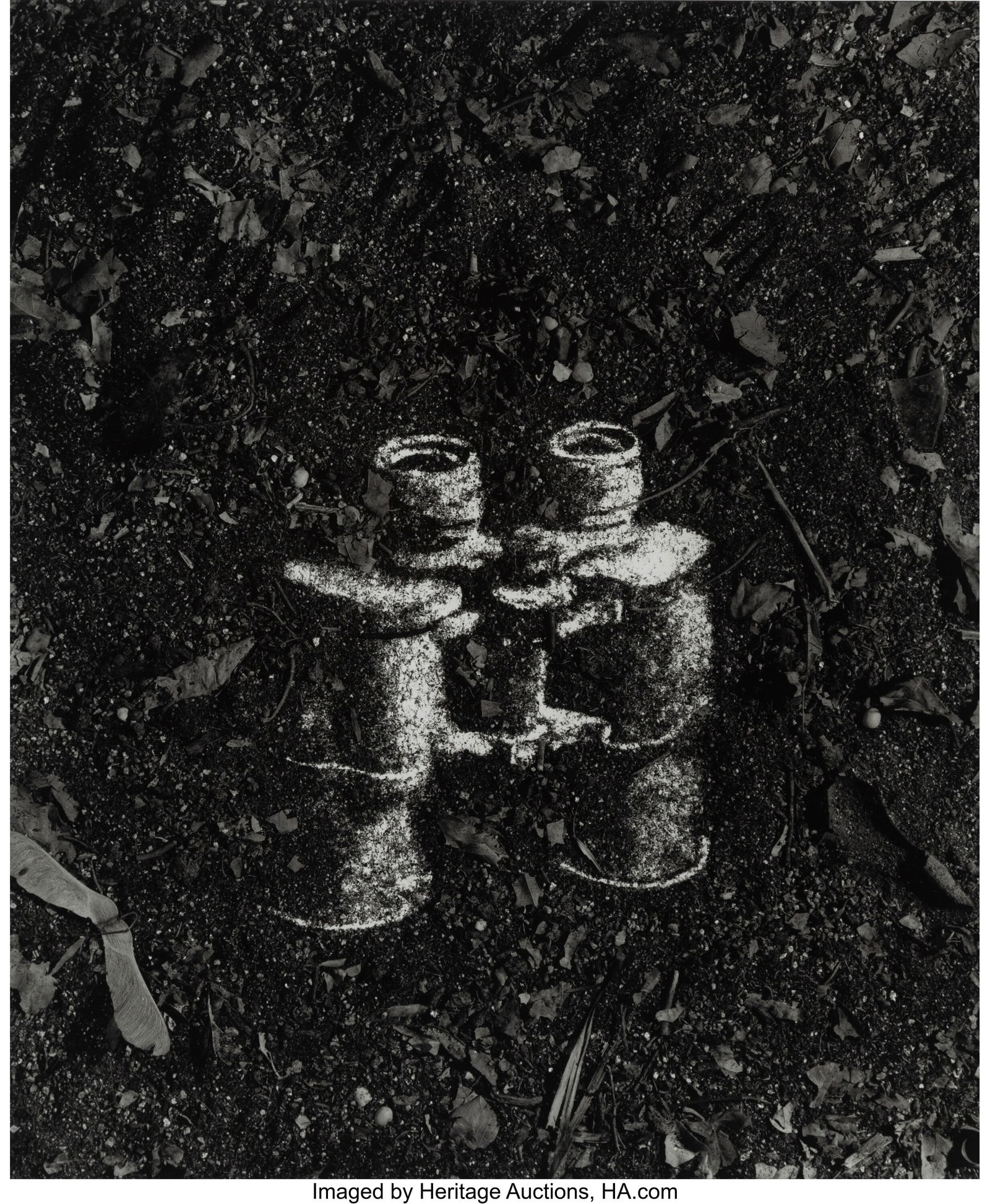 Vik Muniz (Brazilian, b. 1961) Binoculars (from: Vik Muniz (Brazilian, b. 1961) Binoculars (from Pictures of Soil series), 1998 Gelatin silver print 23 x 19 inches (58.4 x 48.3 cm) &lpar