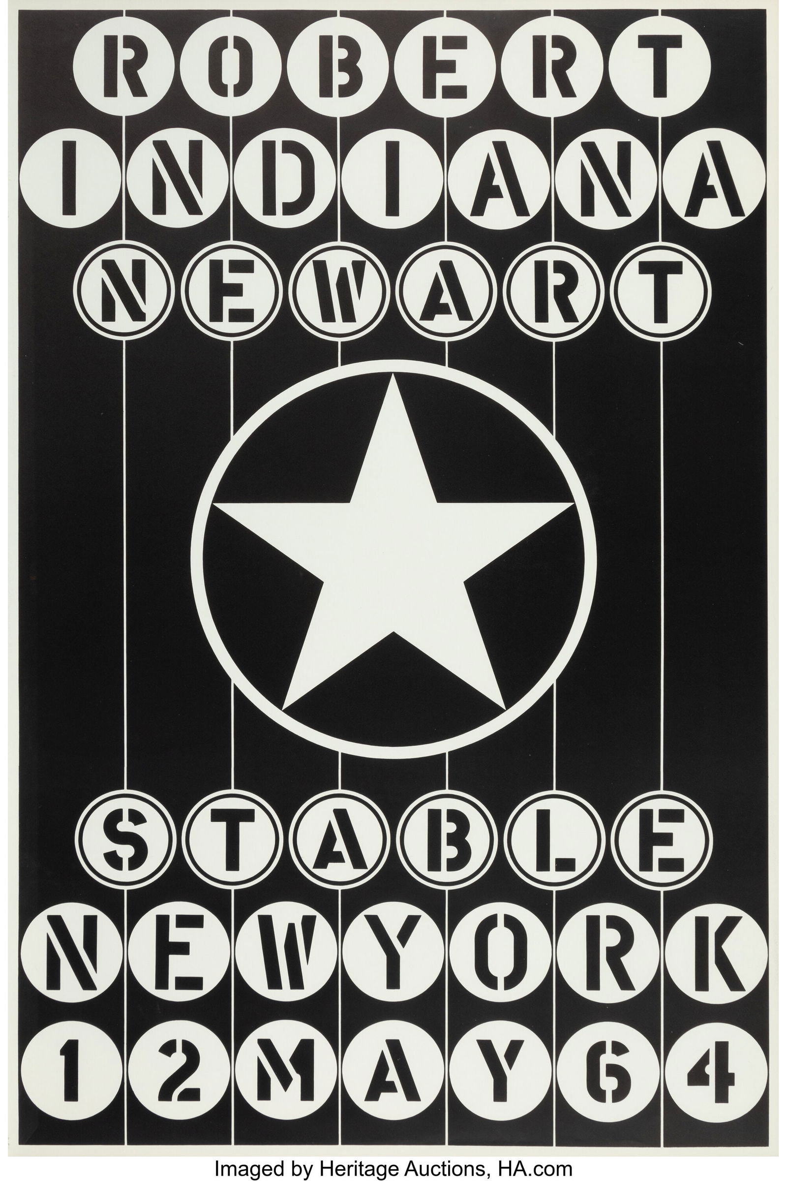 Robert Indiana (American, 1928-2018) Stable II,: Robert Indiana (American, 1928-2018) Stable II, 1964 Screenprint on wove paper 46 x 30 inches (116.8 x 76.2 cm) (sheet) HID03101062020 © 20