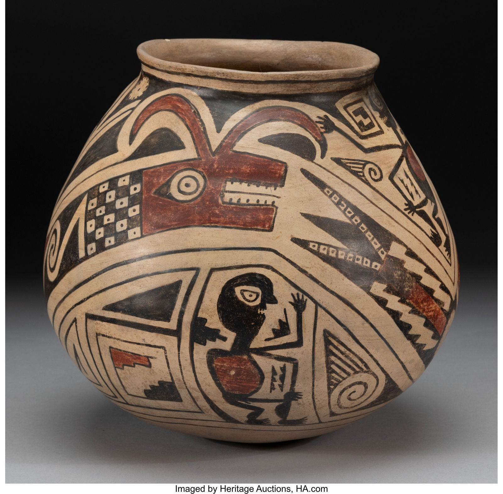 A Casas Grandes Polychrome Jar  c. 1150 - 1300 A (1 of 5)