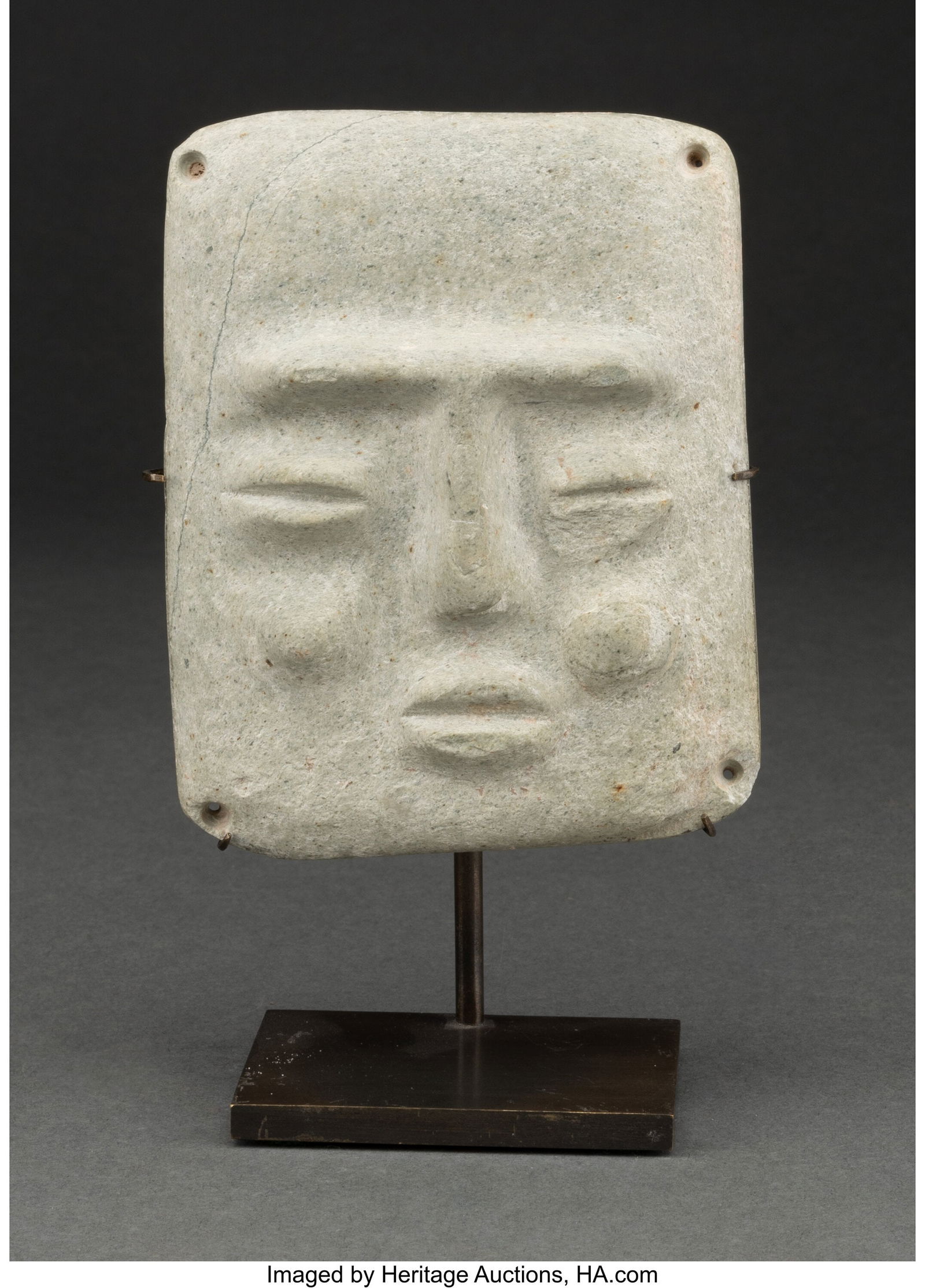 A Pre-Classic Stone Mask  Guerrero, Mexico, c. 5 (1 of 2)