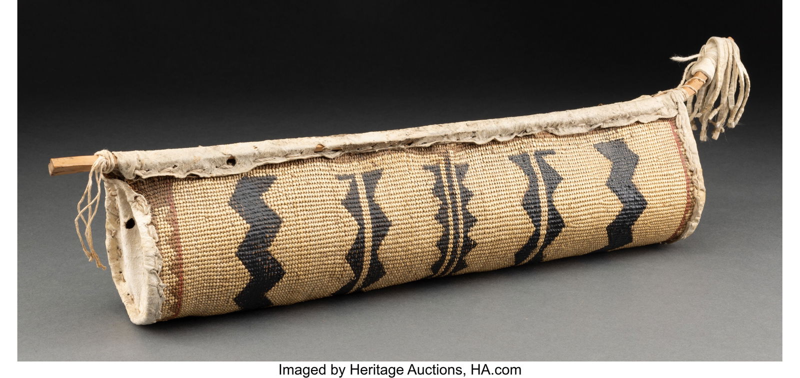 A Hupa Twined Jump Dance Basket  c. 1910  bear g (1 of 2)