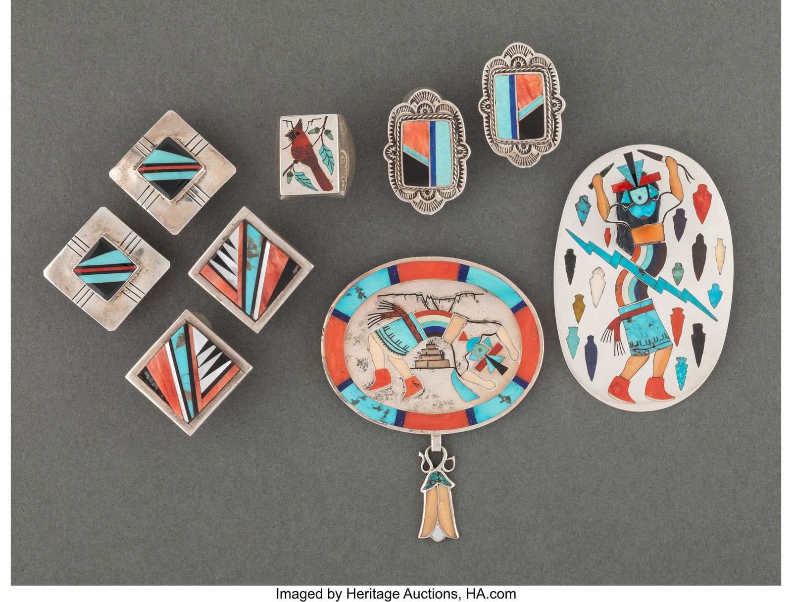 Six Southwest Jewelry Items    c. 1990 - 2010  i (1 of 2)