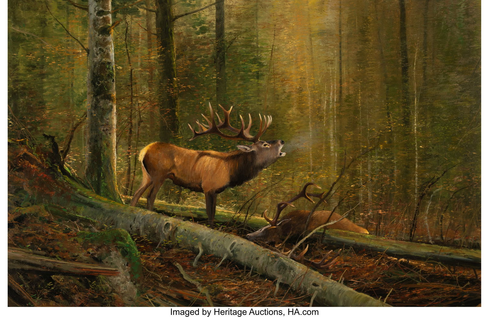 Michael Coleman (American, b. 1946) The Vanquish: Michael Coleman (American, b. 1946) The Vanquished Oil on Masonite 26 x 40 inches (66.0 x 101.6 cm) Signed lower right: Michael Coleman PROVENANCE&