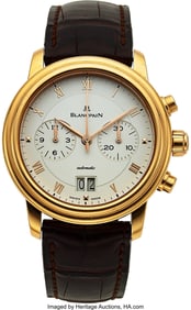 54106&colon; Blancpain&comma; 18k Pink Gold Villeret Chronograph Ci