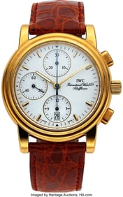 54108&colon; IWC&comma; Unused "Amalfi" 18k Gold Automatic Chronogr