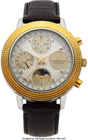 54109&colon; Universal Geneve&comma; Steel & Gold Tri-Compax Automa